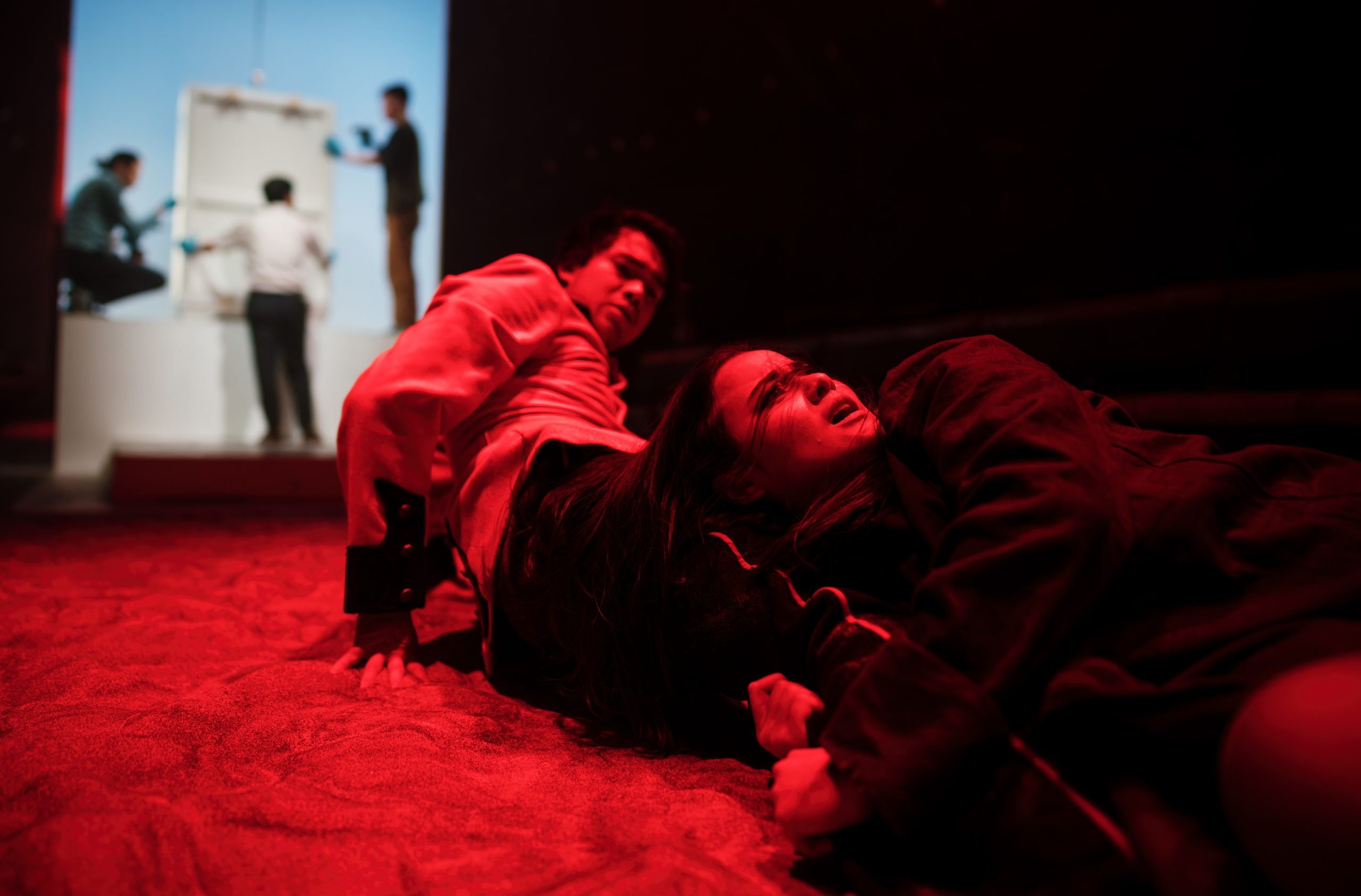 Pictures from scenes from a Repatriation, a new play by playwright Joel Tan