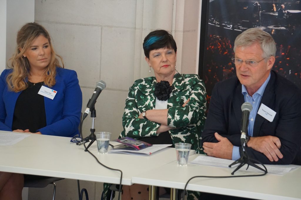 Left to right: Pippa Hall, Baroness Neville-Rolfe, Robert Ashcroft