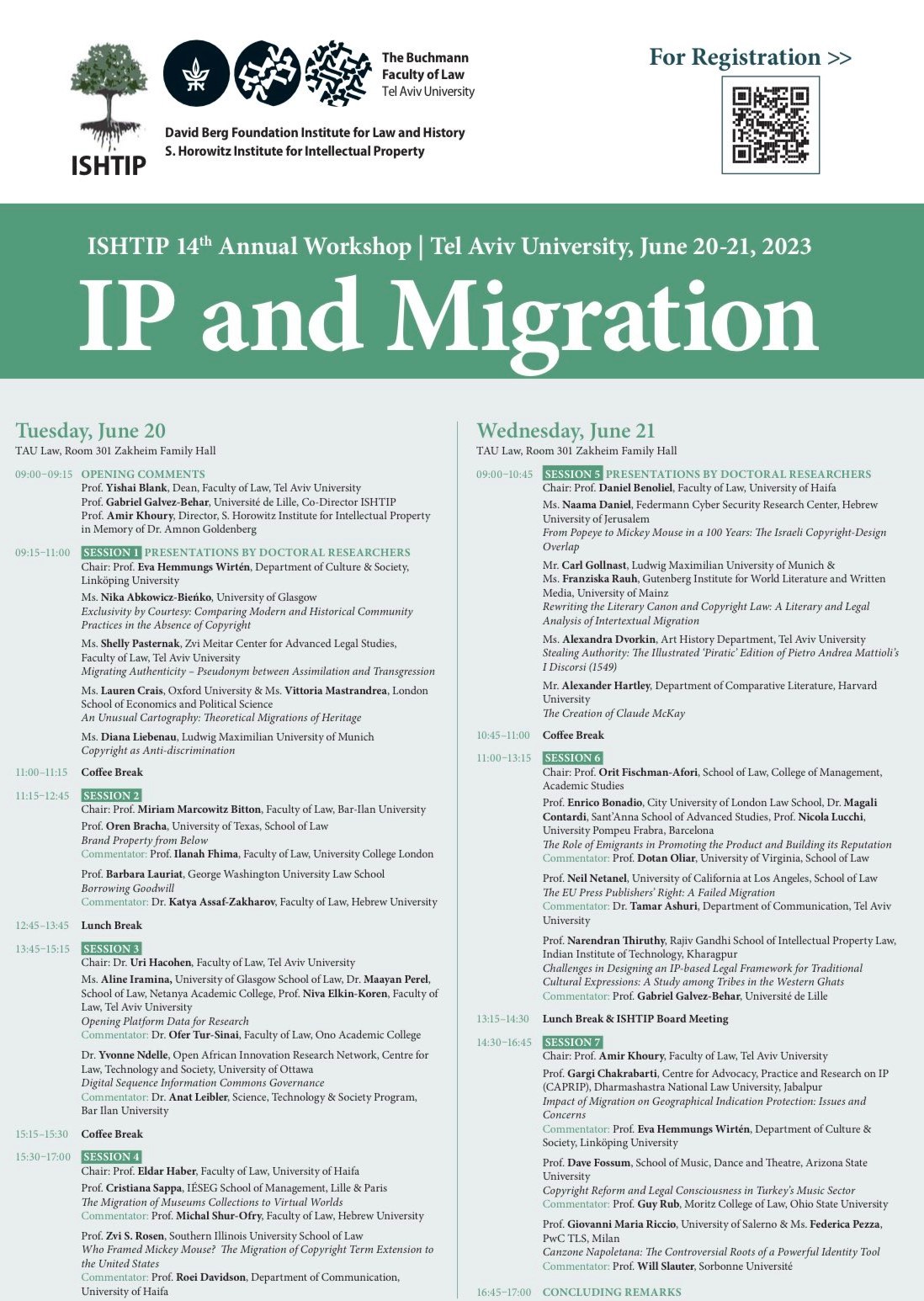 ISHTIP PROGRAMME: IP and Migration 