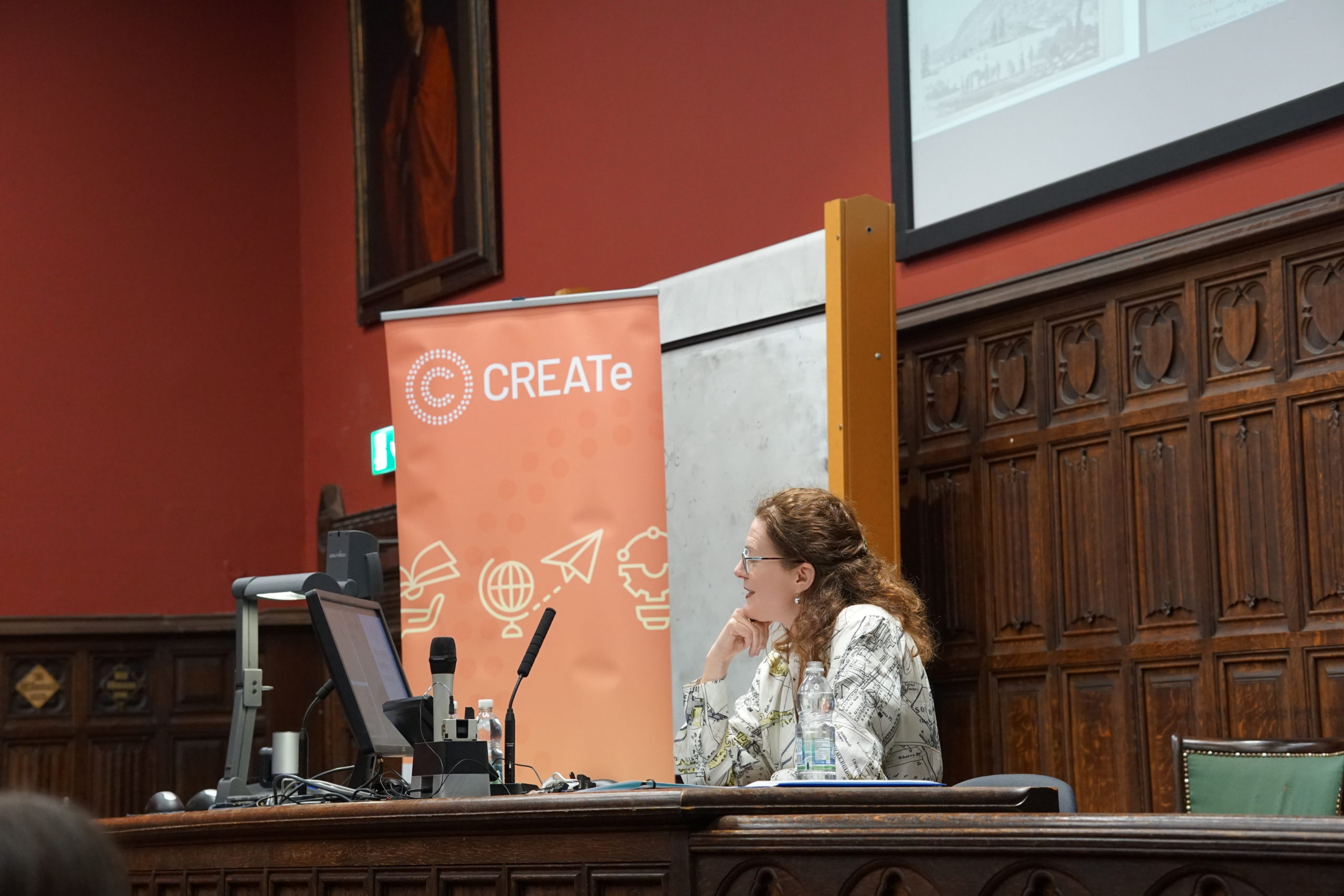Prof Isabella Alexander continues her talk.